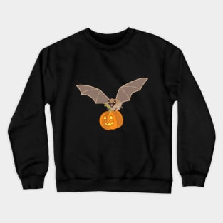 Bat and Pumpkin Crewneck Sweatshirt